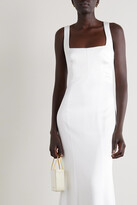 Thumbnail for your product : Galvan Hampshire Satin-crepe Gown - White