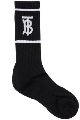 Burberry Logo Cotton Blend Socks