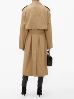 Thumbnail for your product : Saint Laurent Exaggerated-collar Cotton Trench Coat - Beige