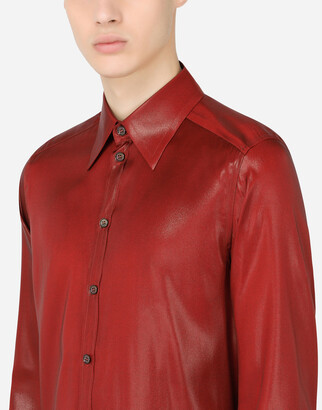 Dolce & Gabbana Laminated silk shirt