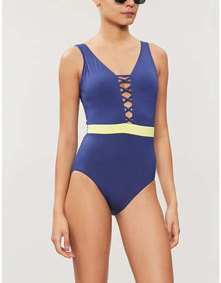 Seafolly In The Loop lace-up swimsuit
