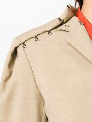 Situationist hook detailed tailored blazer