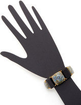 Thumbnail for your product : Bounkit Black Onyx & Carved Labradorite Cuff Bracelet