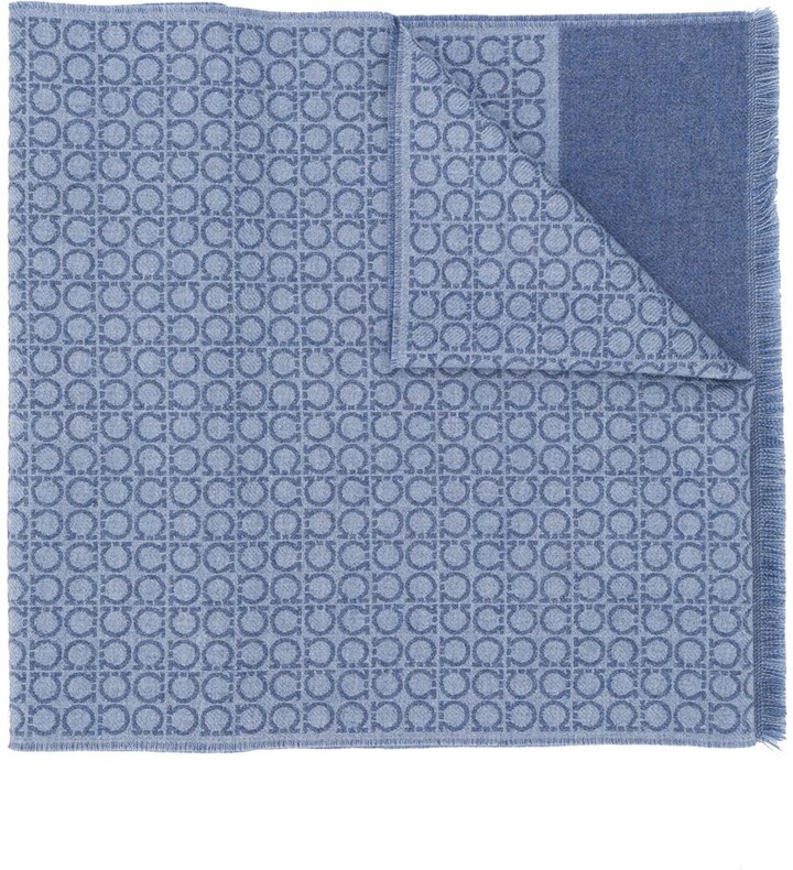 Salvatore Ferragamo Geometric Print Wool Scarf - ShopStyle Scarves