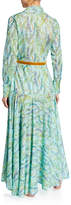 Thumbnail for your product : La Costa Del Algodon Severine Floral-Print Long Robe