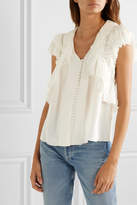 Thumbnail for your product : Jason Wu Collection - Ruffled Silk-chiffon Blouse - Ivory