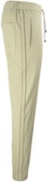 Thumbnail for your product : Brunello Cucinelli Comfort Cotton Twill Track Trousers With Shiny Side Stripe Butter