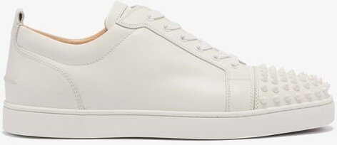 all white louboutin trainers
