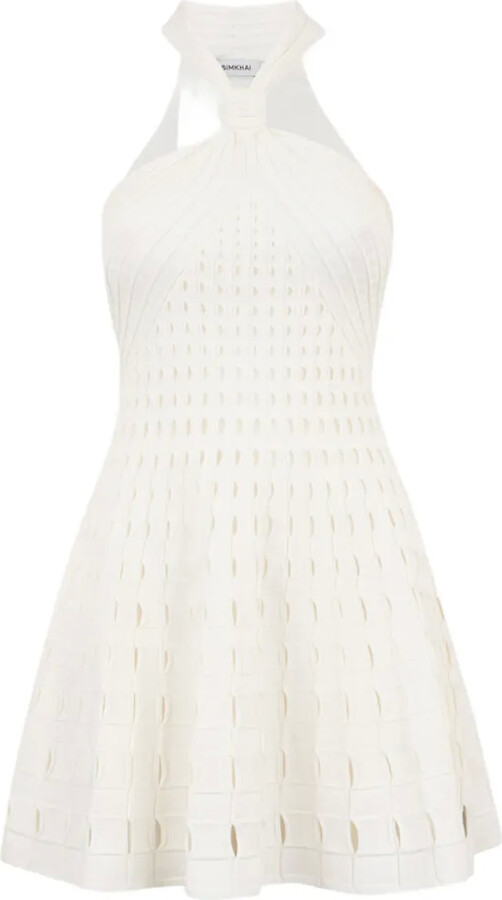 Simkhai Eyelet-Knit Mini Dress