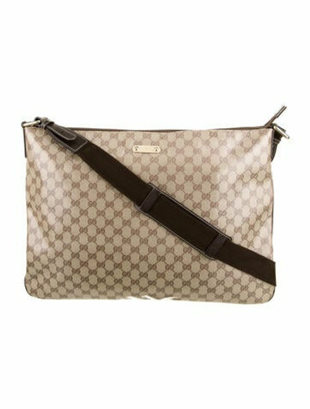 Gucci Large Crystal Messenger Bag Brown ShopStyle
