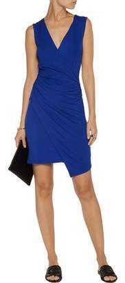 Kain Label Juno Wrap-Effect Ruched Stretch-Jersey Dress