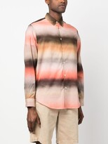 Thumbnail for your product : Paul Smith Ombré-Effect Stripe-Pattern Shirt