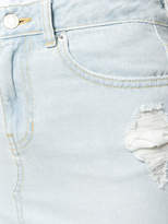 Thumbnail for your product : Sjyp ripped denim skirt