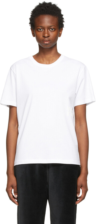 alexanderwang.t White Puff Logo T-Shirt - ShopStyle