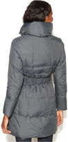Thumbnail for your product : Larry Levine Quilted Belted Long Puffer Coat