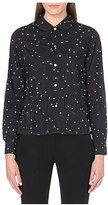 Thumbnail for your product : Comme des Garcons Peter Pan-collar embroidered shirt