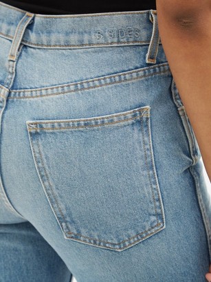 B Sides Louis High-rise Cropped Straight-leg Jeans - Denim