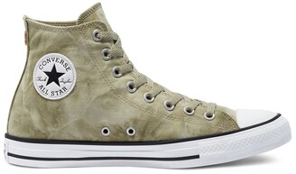 Converse Chuck Taylor All Star Hi washed canvas sneakers in light field  surplus - ShopStyle