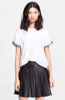 Thumbnail for your product : RED Valentino Point d'Esprit Trim Tee