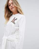 Thumbnail for your product : Vero Moda Bird Applique Shirt Dress