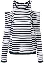 Alexander Wang dropped shoulders striped knit top