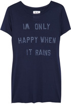 Thumbnail for your product : Zoe Karssen Only Happy When It Rains cotton and modal-blend T-shirt