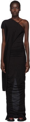 Rick Owens Lilies Black Single-Shoulder Gown