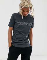 Thumbnail for your product : Diesel Umlt-Jake logo loungewear t-shirt in charcoal-Grey
