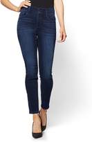 Thumbnail for your product : New York & Co. Soho Jeans - Petite High-Waist Curvy Ankle Legging - Endless Blue Wash