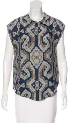 By Malene Birger Abstract Print Sleeveless Top