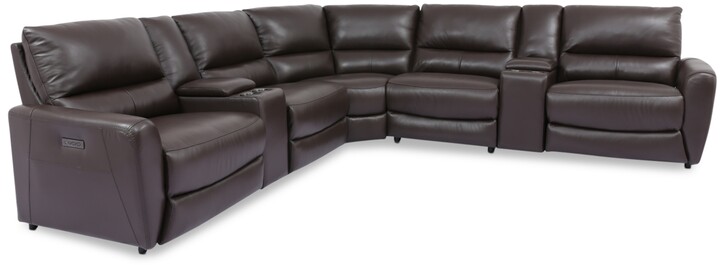 Leather Sectional Sofa The World, Danvors 7 Pc Leather Sectional Sofa