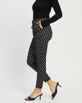 Thumbnail for your product : Atmos & Here Atmos&Here - Women's Black Pants - Kitty Polkadot Pants - Size 6 at The Iconic