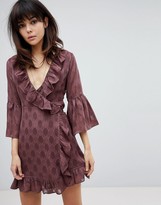 Thumbnail for your product : Religion Wrap Front Dress-Red