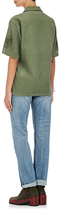 Harvey Faircloth Women's Cotton Canvas Short-Sleeve Field Jacket