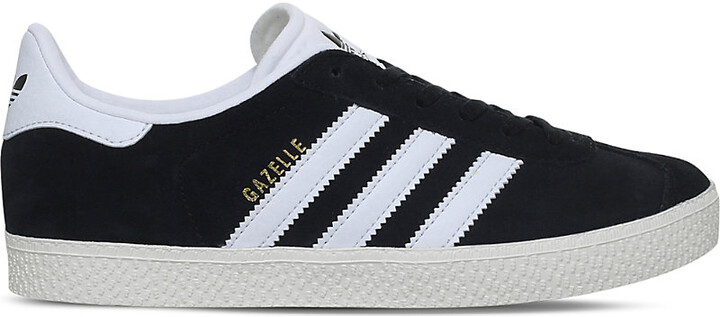 ladies black gazelle trainers