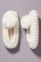 Thumbnail for your product : Lemon Pom Knit Slippers By in Grey