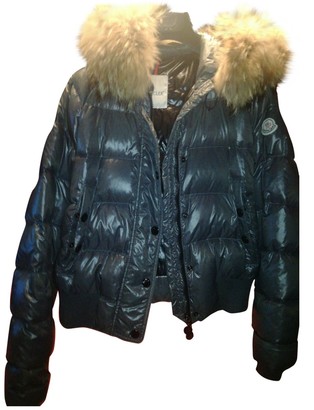Moncler Fur Hood Grey Coat for Women