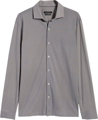 Bugatchi Regular Fit Knit Button-Down Shirt