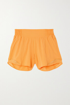 Hotty Hot low-rise mesh-paneled stretch recycled-Swift shorts - 4