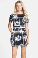 Thumbnail for your product : French Connection 'Wilderness Check' Print Fit & Flare Dress