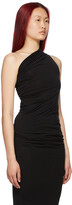 Thumbnail for your product : Rick Owens Lilies Black Jersey One Shoulder Tank Top
