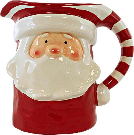 Transpac Transpac7.5InchSweetSantaPitcher,ChristmasPartyClaus(1PC)
