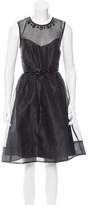 Thumbnail for your product : Monique Lhuillier Bridesmaids Sleeveless Belted Dress