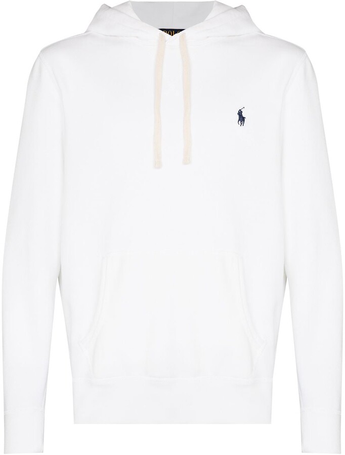 White Polo Hoodie | Shop the world's largest collection of fashion 