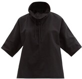 Thumbnail for your product : Birkenstock X Toogood The Mudlark Drawstring-neck Cotton-twill Shirt - Black