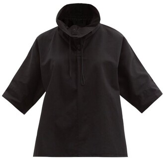Birkenstock X Toogood The Mudlark Drawstring-neck Cotton-twill Shirt - Black