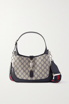 Thumbnail for your product : Gucci Jackie 1961 Small Leather-trimmed Printed Coated-canvas Shoulder Bag