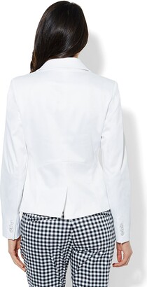 New York and Company 7th Avenue Jacket - Solid - Optic White - Petite