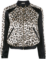 Nina Ricci - veste crop à motif léopard - women - Acétate - 36