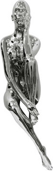 Orren Ellis Antoinette Doll Chrome Resin Sculpture